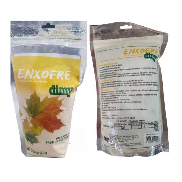 Imagem de 2X Fertilizante Mineral Simples Enxofre (300g) DIMY