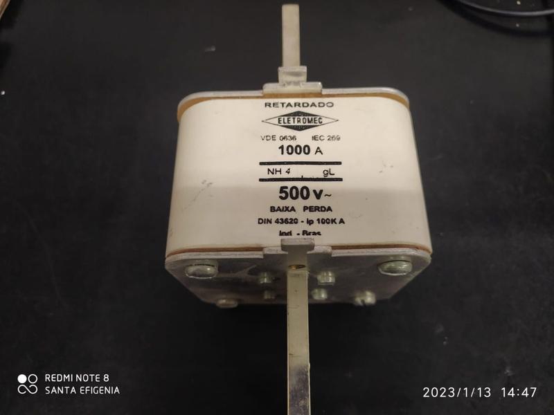 Imagem de 2x Fusivel Nh04 1000amp 500v 100ka Baixa Perda Retardo