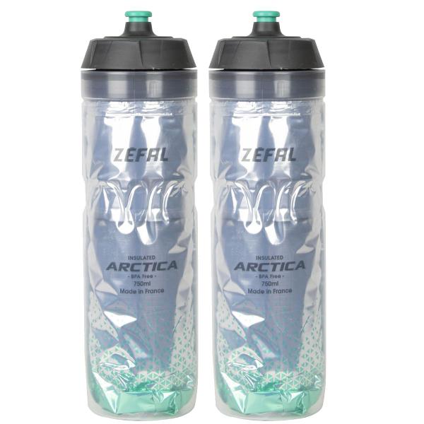2x Garrafas Termica Arctica Zefal Caramanhola Bike 750ml Verde Imagem de 2x Garrafas Termica Arctica Zefal Caramanhola Bike 750ml Verde