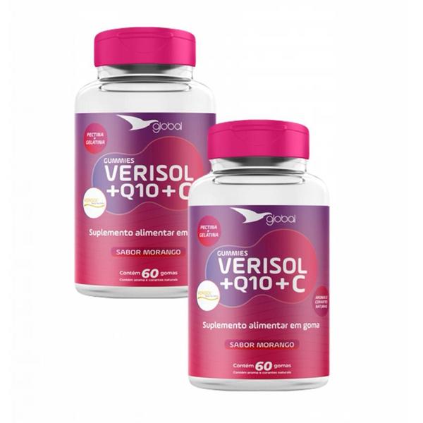 Imagem de 2x Global Gummies Verisol+ Coenzima Q10+ Vitamina C-60 gomas