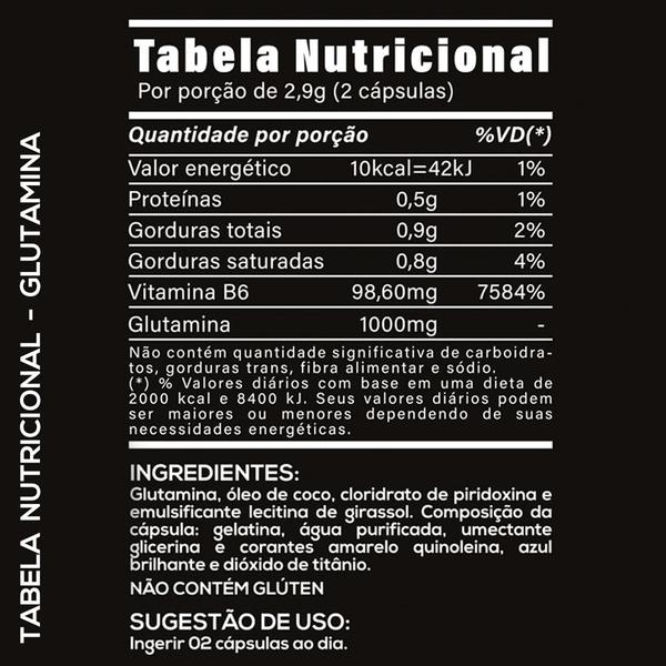 Imagem de 2x GLUTAMINA FULL POWER 1450MG 60CAPS HF SUPLEMENTS