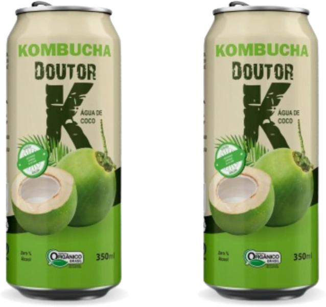 Imagem de 2x Kombucha Água de Coco 350ml Doutor K