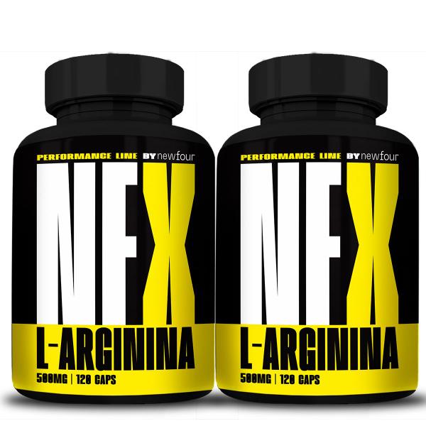 Imagem de 2x L-Arginina NFX 120 Capsulas 500mg NewFour