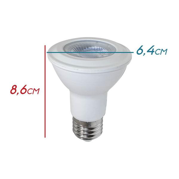 Imagem de 2x Lâmpada Led Par20 7w Branco Frio E-27 Bivolt St1656