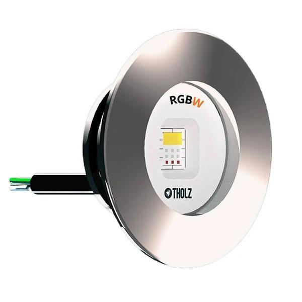 Imagem de 2x led slim rgbw 15w tholz + fonte 60w + basic smartpool