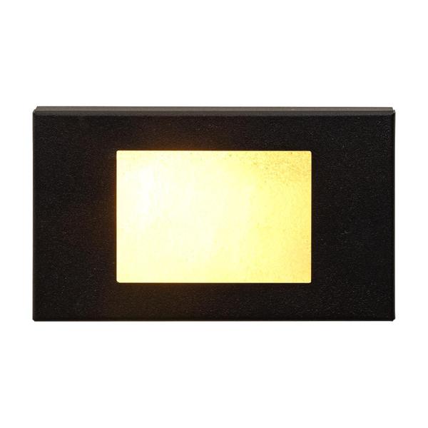 Imagem de 2X Luminária Parede escada balizador Embutir Cx 4x2 Preto + LED G9 ST1314