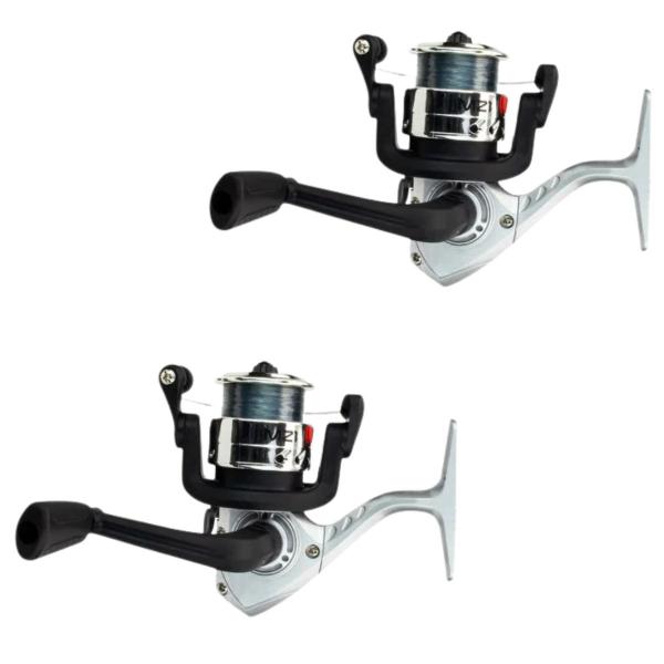 Imagem de 2x Molinete Ultra light Pesca Saint Voxxi Mz1 Leve 1000 C/ Linha Micro