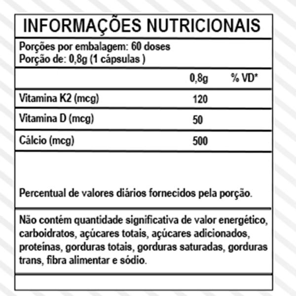 Imagem de 2x MultiVita Vitamina K2 + D3 + Cálcio Saúde Completa Idosos Adultos