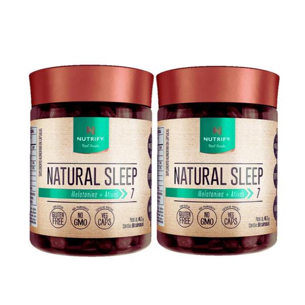 Imagem de 2x Natural Sleep 60 Cápsulas - Nutrify