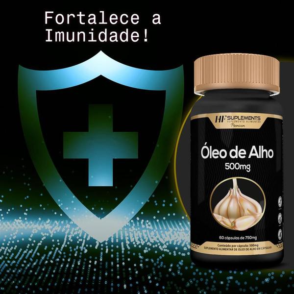 Imagem de 2x oleo de alho premium 500mg 60caps hf suplements