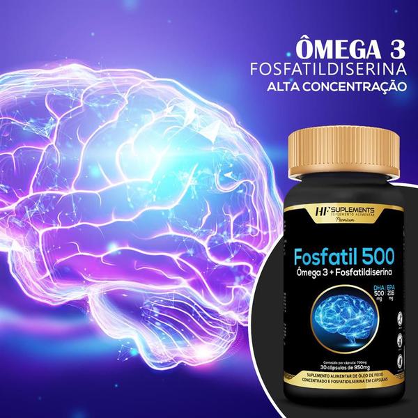 Imagem de 2x omega 3 concentrado com fosfatidilserina 950mg 30caps