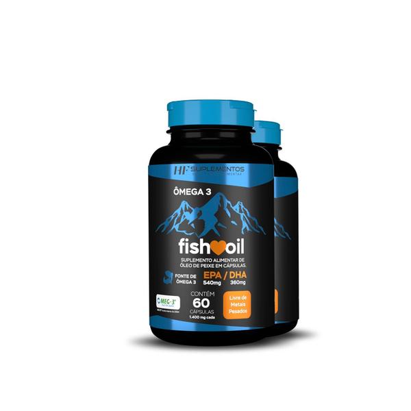 Imagem de 2x omega 3 fish oil meg 3 60 cps hf suplementos