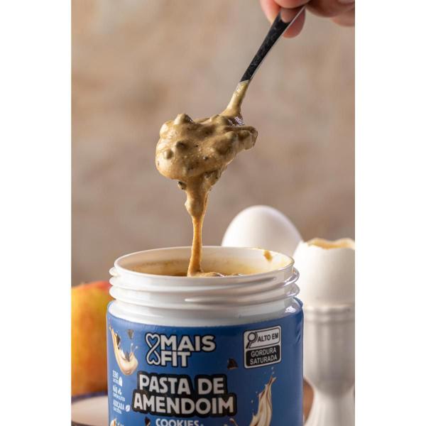2x Pasta de Amendoim Zero Açúcar Cookies And Cream MaisFit 500g Imagem de 2x Pasta de Amendoim Zero Açúcar Cookies And Cream MaisFit 500g