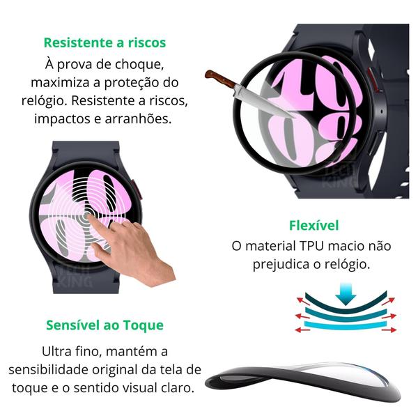 Imagem de 2x Película 3D Proteção Para Galaxy Watch 6 40mm R930/935