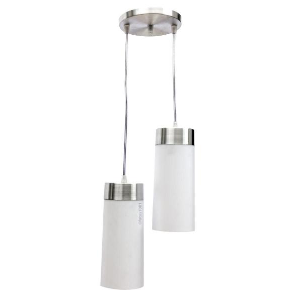 Imagem de 2X Pendente Copo Termo Poptem 2 Lampadas Branco