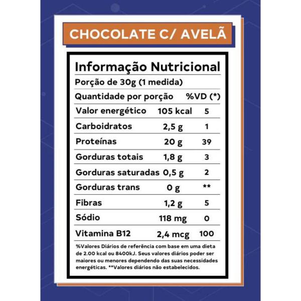 2x Proteína Vegana Prot Dobro Chocolate com Avelã 450g Imagem de 2x Proteína Vegana Prot Dobro Chocolate com Avelã 450g