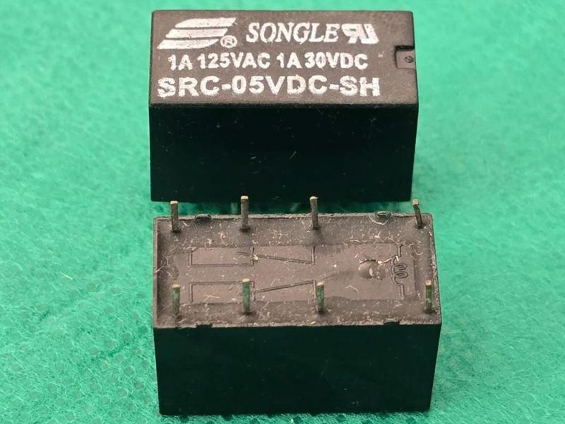 Imagem de 2x Rele 5v 1amp - Src-05vdc-Sh 2 Contatos 8 Terminais