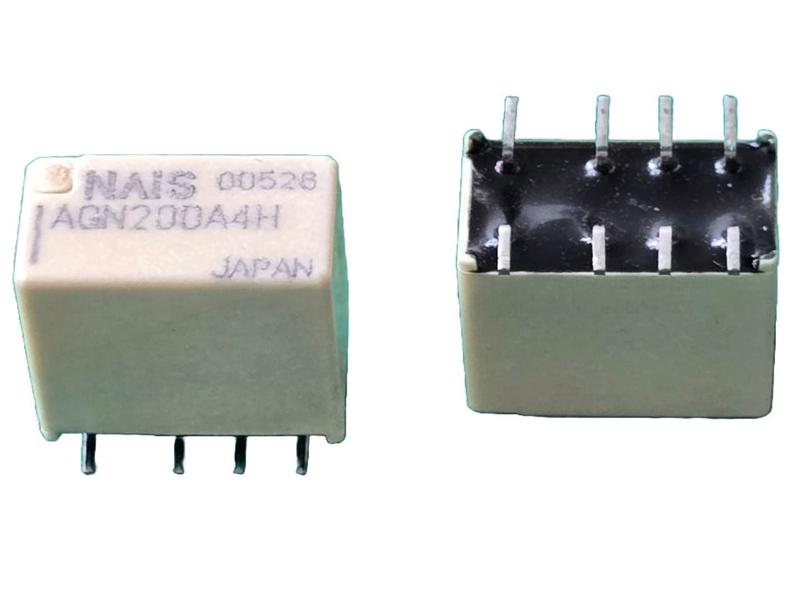 Imagem de 2x Rele Agn200a4h Agn200a4 Smd 4,5v 1amp 8 Terminais Nais