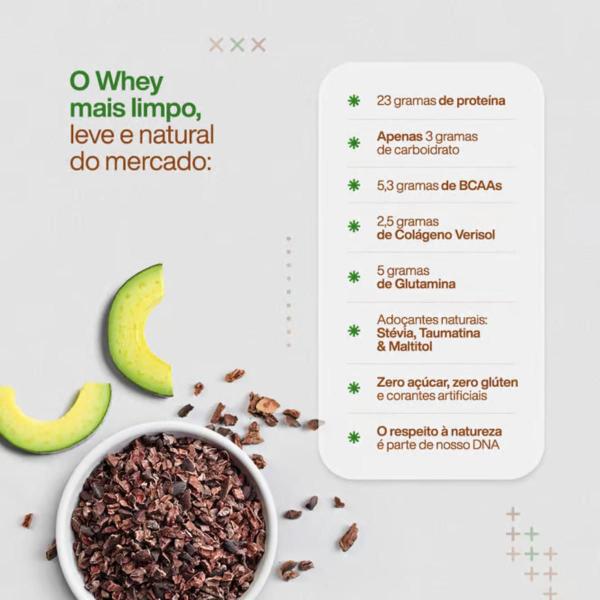 2x Sachê True Whey Proteína Creme de Abacate Nibs de Cacau True Source 32g Imagem de 2x Sachê True Whey Proteína Creme de Abacate Nibs de Cacau True Source 32g