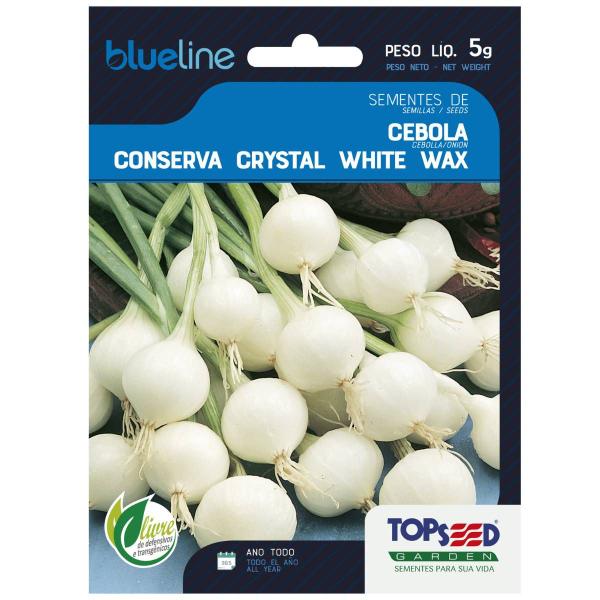 Imagem de 2X Sementes de Cebola Crystal White Wax Blueline TOPSEED