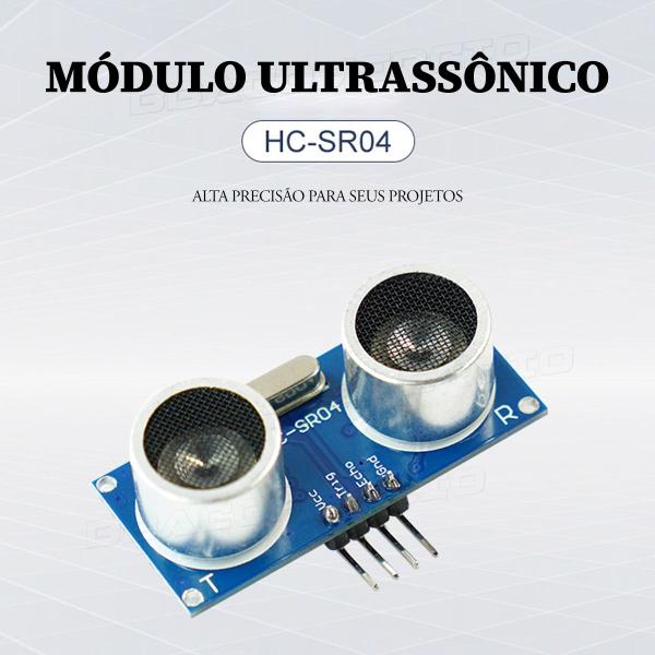 Imagem de 2x Sensor Ultrassônico Hc-sr04 De Distância Para Arduino