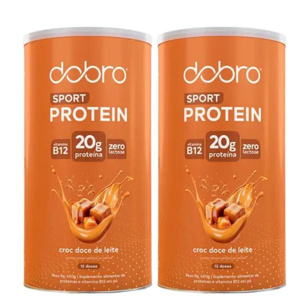 Imagem de 2x Sport Protein Vegana Dobro Doce de Leite 450g