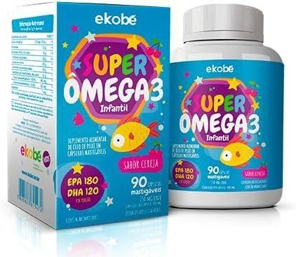 2x Super Ômega 3 Infantil 90 Caps Ekobé Imagem de 2x Super Ômega 3 Infantil 90 Caps Ekobé