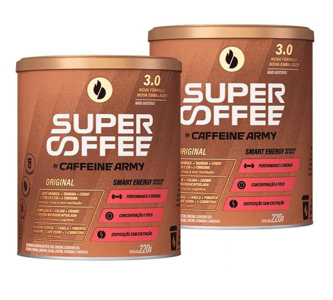 Imagem de 2x Supercoffee Café Arábica Sabor Original 220g Caffeine Army