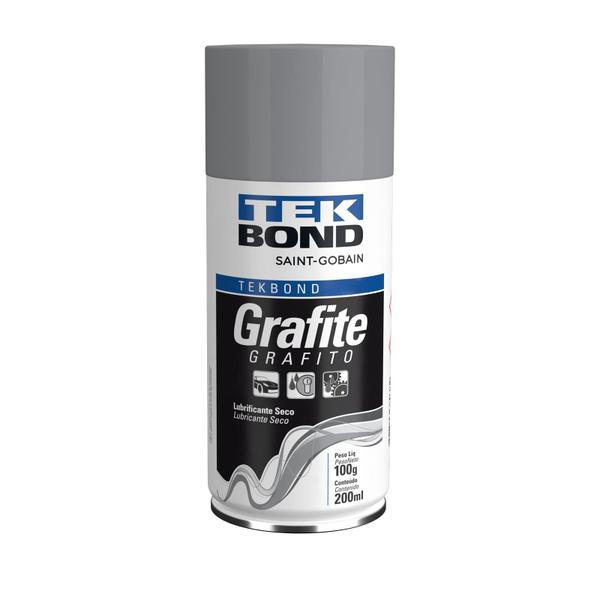 Imagem de 2x Tekspray Grafite Seco Lubrificante 200ml / 100g Tekbond