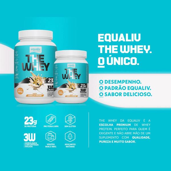 Imagem de 2x The Whey Proteína Equaliv Vanilla Cream 960g