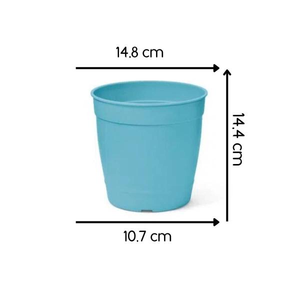 Imagem de 2X Vaso Aquarela 3,5 (1,7L) Azul NUTRIPLAN