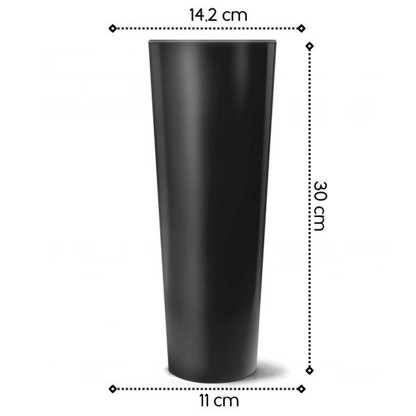 Imagem de 2X Vaso Classic Cone 30 (3L) Preto NUTRIPLAN