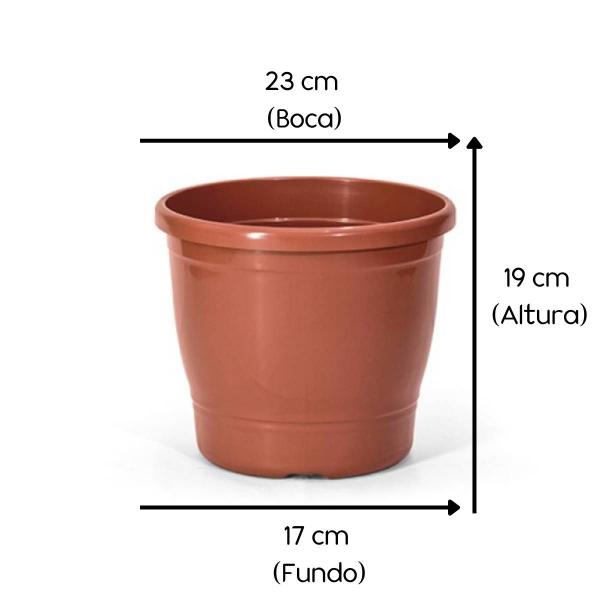 Imagem de 2X Vaso Primavera 04 (5,6L) Cerâmica NUTRIPLAN