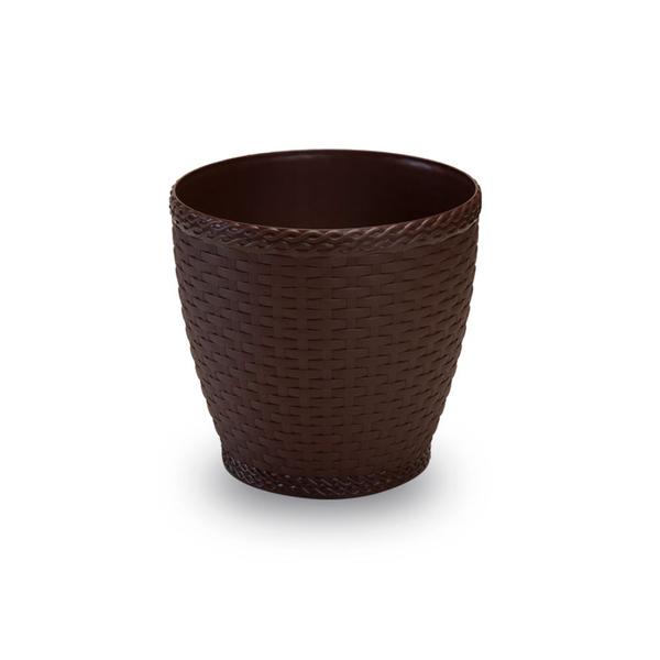 Imagem de 2X Vaso Rattan Mini (1,8L) Coffee INJEPLASTEC