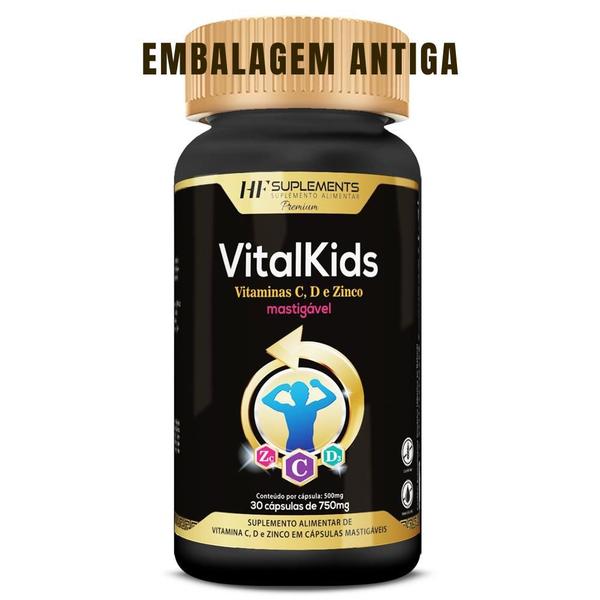 Imagem de 2x vitalkids vitamina c d zinco infantil 30caps mastigavel