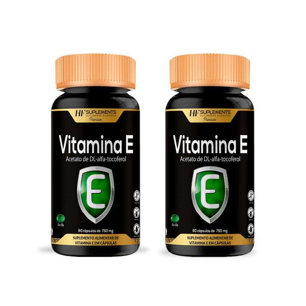 Imagem de 2x vitamina e 400ui alfa tocoferol 60 caps hf suplements