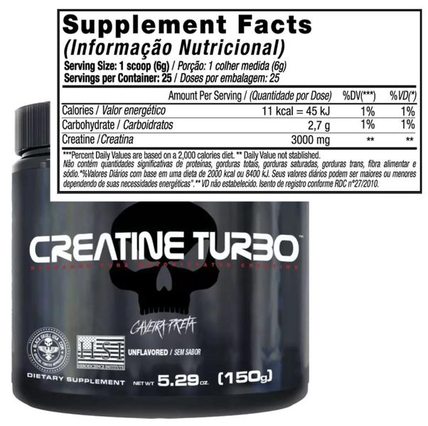 2x Whey 100% Integralmédica 900g + Creatina Turbo Black Skull 150g Imagem de 2x Whey 100% Integralmédica 900g + Creatina Turbo Black Skull 150g