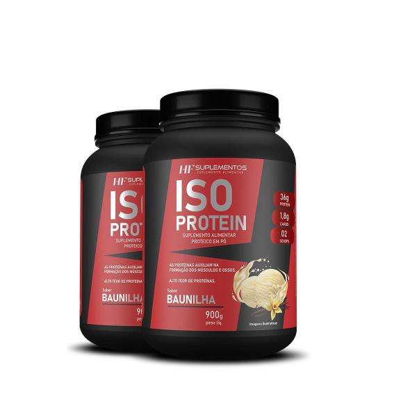 Imagem de 2X Whey Isolado Protein Baunilha 900G Hf Suplementos