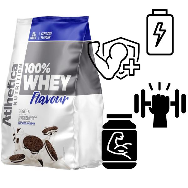 Imagem de 2x Whey Protein Concentrado 100% Pure Gourmet Atlhetica 900g