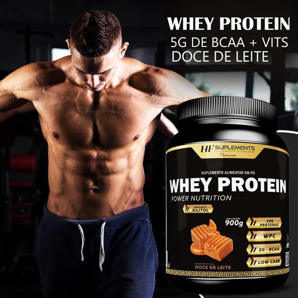 Imagem de 2x WHEY PROTEIN POWER NUTRITION DOCE DE LEITE 900G