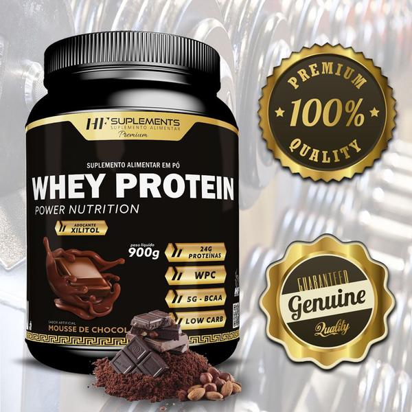 Imagem de 2x WHEY PROTEIN POWER NUTRITION MOUSSE DE CHOCOLATE 900G