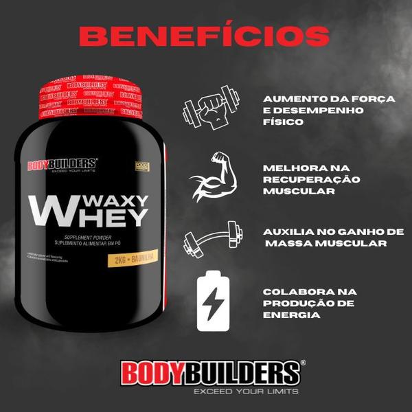 2x Whey Protein Waxy Whey (35%) - 2kg - Bodybuilders Imagem de 2x Whey Protein Waxy Whey (35%) - 2kg - Bodybuilders