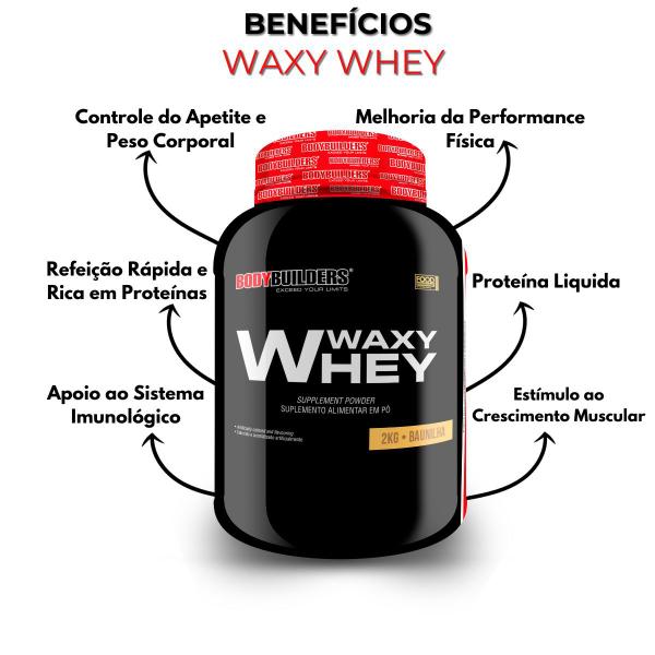 Imagem de 2x Whey Protein Waxy Whey (35%) - 2kg - Bodybuilders