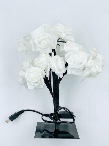 Imagem de 3 Abajur Luminária Árvore De Flor Rosas Led A 110v Decoração