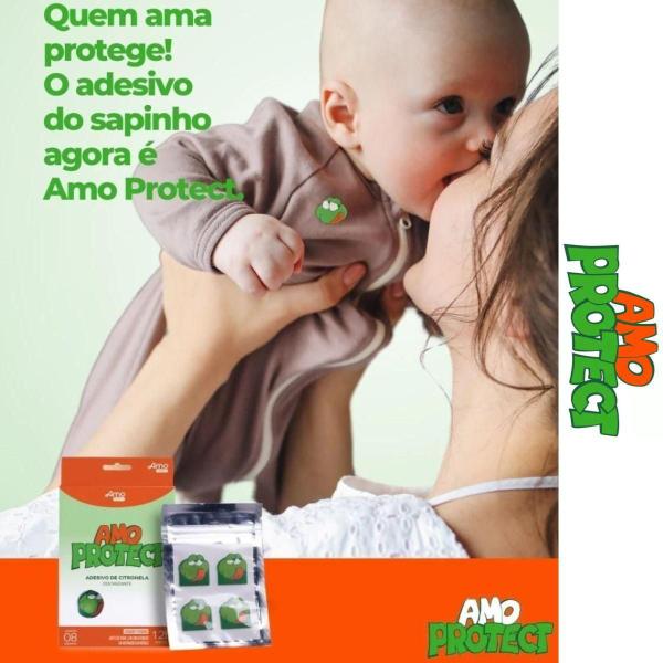 Imagem de 3 Adesivo Repelente Sapinho Amo Protect - 8 Uni - Babydeas