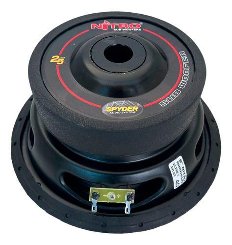 Imagem de 3 alto falantes spyder subwoofer 8 pol nitro 350w rms 4 ohms preto