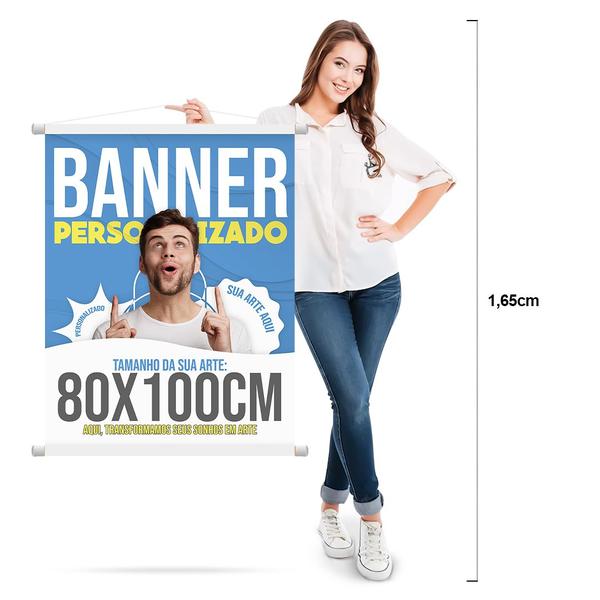 Imagem de 3 Banners Personalizados, Criamos a sua Arte - 80x100