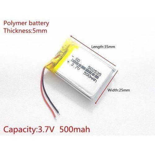 Imagem de 3 Baterias 3,7v   500 Mah Para Relogio Chama Garçom