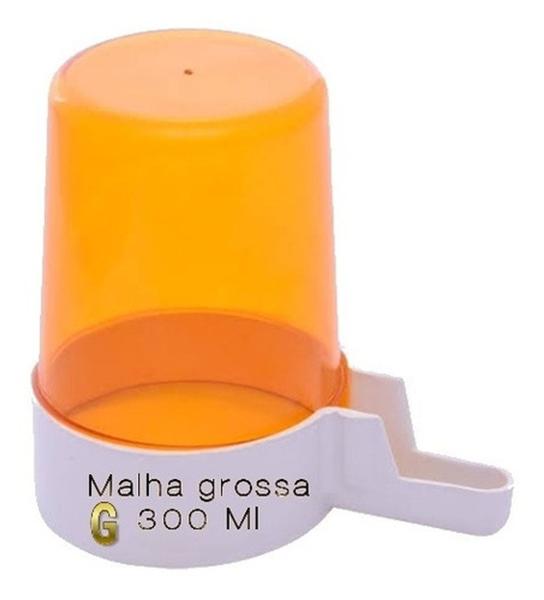 Imagem de 3 Bebedor Calopsita E Passarinho 300 Ml Malha Larga Italiano