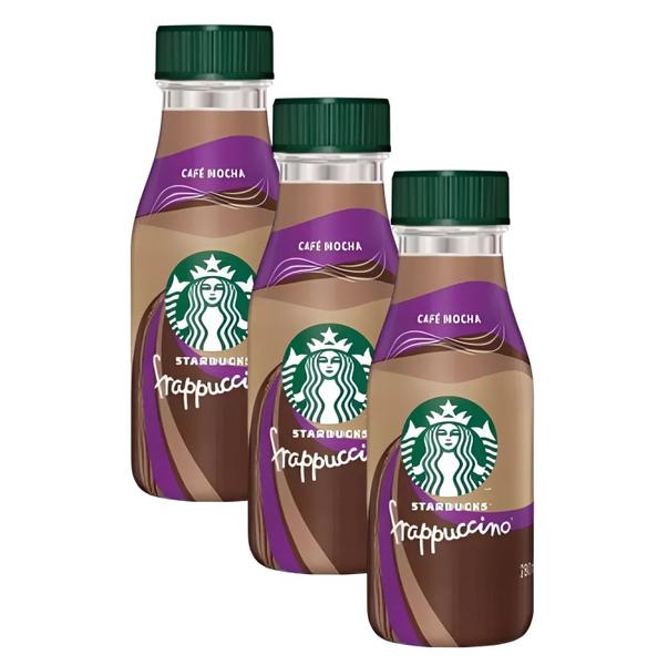 Imagem de 3 Bebida Láctea Starbucks Frappuccino Café Chocolate Mocha